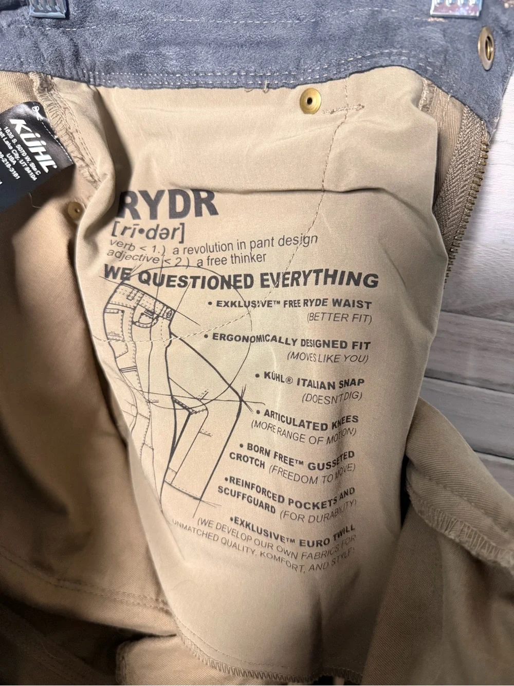Kuhl Rydr Pants 32x32 - Picture 6 of 6